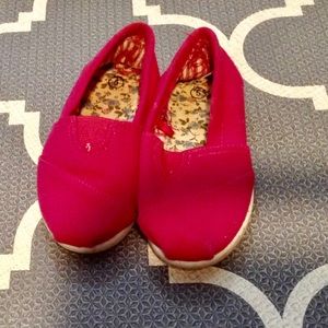 Pink Canvas Toddler Slip Ons
